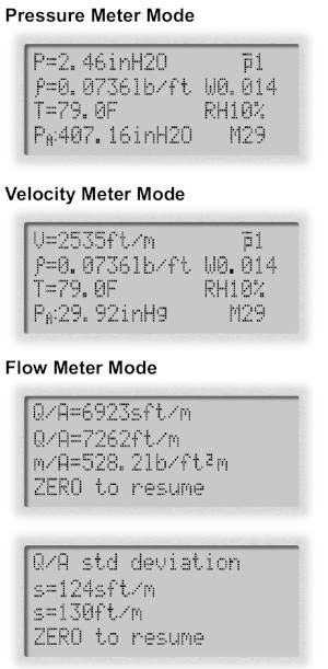 FlowKinetics FKT 1DP1A-SV meter sample screens
